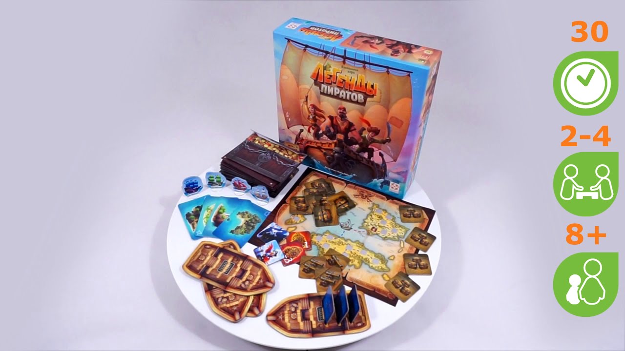 Легенды пиратов. Обзор настольной игры от компании Стиль Жизни смотреть онлайн