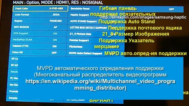 Сервисное (инженерное) меню тв Samsung на русском Часть 1