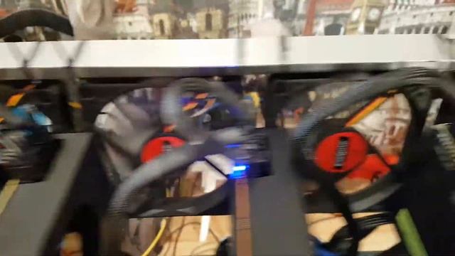 Подключение продувных вентиляторов в ферме на 8 AMD VEGA 56 смотреть онлайн