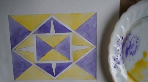 Симметричная композиция из геометрических фигур