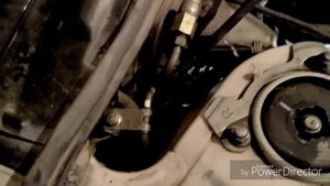 Camry sv-41, замена шланга давления ГУРа.