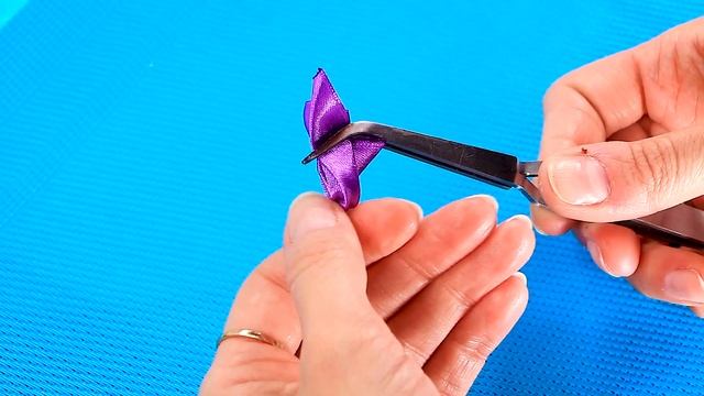Двойной круглый лепесток из лент. Лепестки "канзаши".Kanzashi Petals.