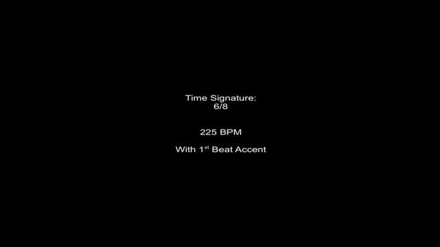 Metronome 6/8 225BPM w/ 1st Beat Accent смотреть онлайн