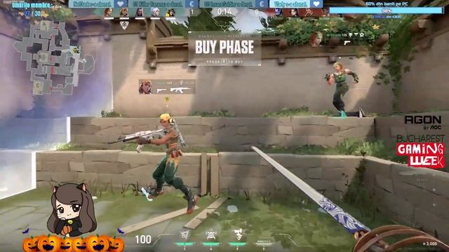 Bucharest Gaming Week live! PREMIU MONITOR de la AGON by AOC - Live Valorant și Fortnite Romania смотреть онлайн