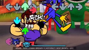 Hello Huggy (Early Gameplay Showcase) - FNF Indie Cross V2