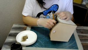 Декупаж комода часть 6 Леля Раевская