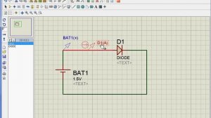 Simulación de diodo con Proteus