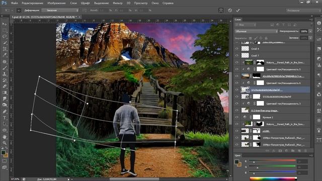 СОЗДАНИЕ картинки в ФОТОШОПЕ с нуля | SPEED-ART