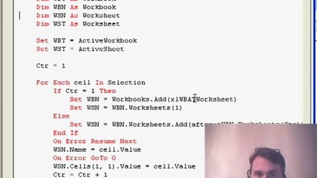 Excel - Create Worksheets in Excel: Pivot Tables, VBA Macros, and Error Handling - Episode 1072