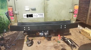 Самодельный бампер на БУХАНКУ своими руками .Задний.