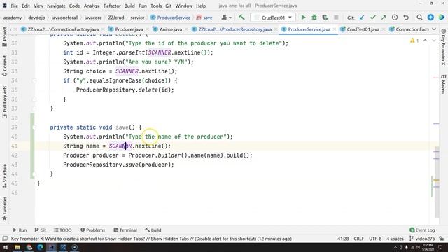 277 - JDBC pt 26 - Crud pt 03 - save смотреть онлайн