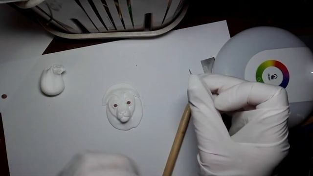 Лев. Лев из полимерной глины.  Кулон из полимерной глины.  Подвеска из полимерной глины.