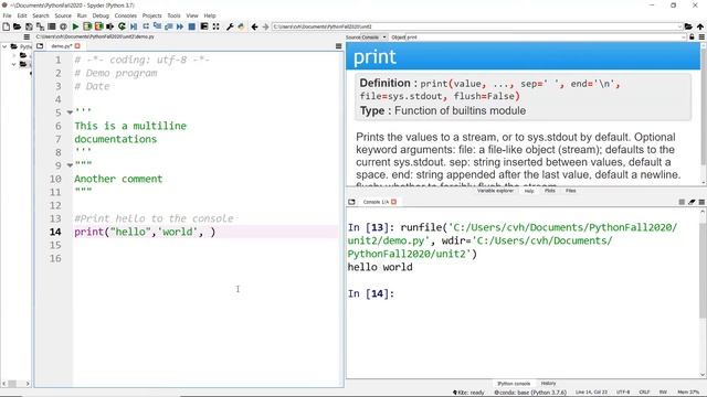 Features of Python's print() Function
