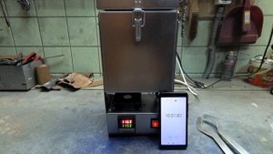 Тигельная печь . Плавлю 160гр серебра за 15 минут.