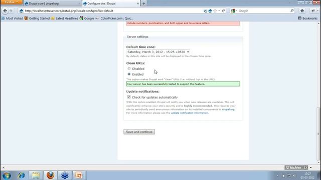 PHP Drupal implementation - Drupal Installer Interface
