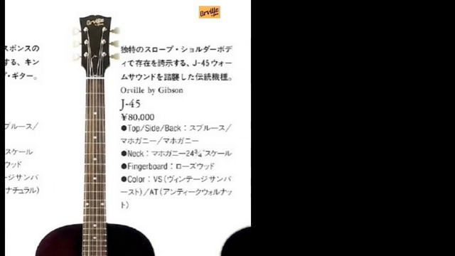 Orville(オービル) by Gibson アコースティックギター　カタログ смотреть онлайн