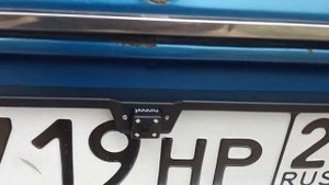 Рамка для гос номера с камерой заднего вида Ваз-2106