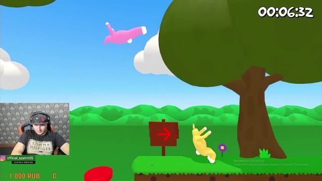 Азамм и Аколог играют Super bunny man