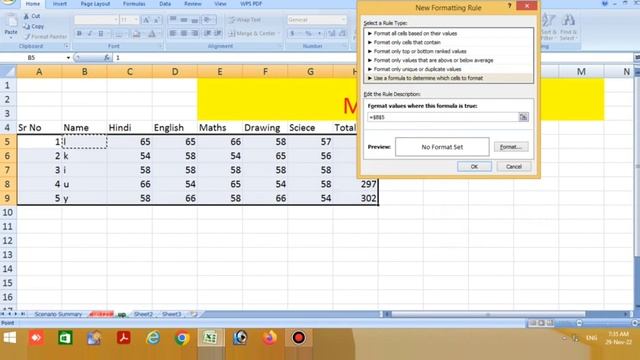 Advance Factions in Ms Excel ALL LIST M KOI NAME KI ALL LIST KO HIGHLIGHTS Ms office Excel m Advanc