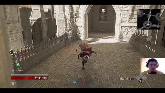 Code Vein. Код крови. Приключения. Часть 24. Проход к воротам фасад храма. Воспоминания Исиды.