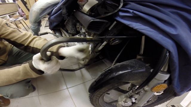 Yamaha YBR125 - #14.1 Шаблон защитных дуг; Yamaha YBR125 - #14.1 Crash bars template; смотреть онлайн