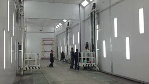 Покрасочные камеры для автомобилей / Окраска грузовых машин / Покрасочные камеры для автомобилей
