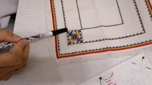 Романова Инга. Мастер-класс "Вышиваем чувашскую салфетку"