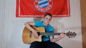 "С днем рождения Вика" на гитаре