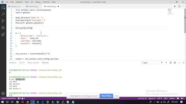 Network Automation - Day-5 (netmiko Python library) смотреть онлайн