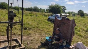 Бурение скважины без промывки.