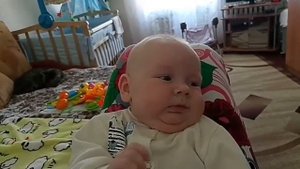 Наш малыш смеется в 2 месяца. 22 мая 2017