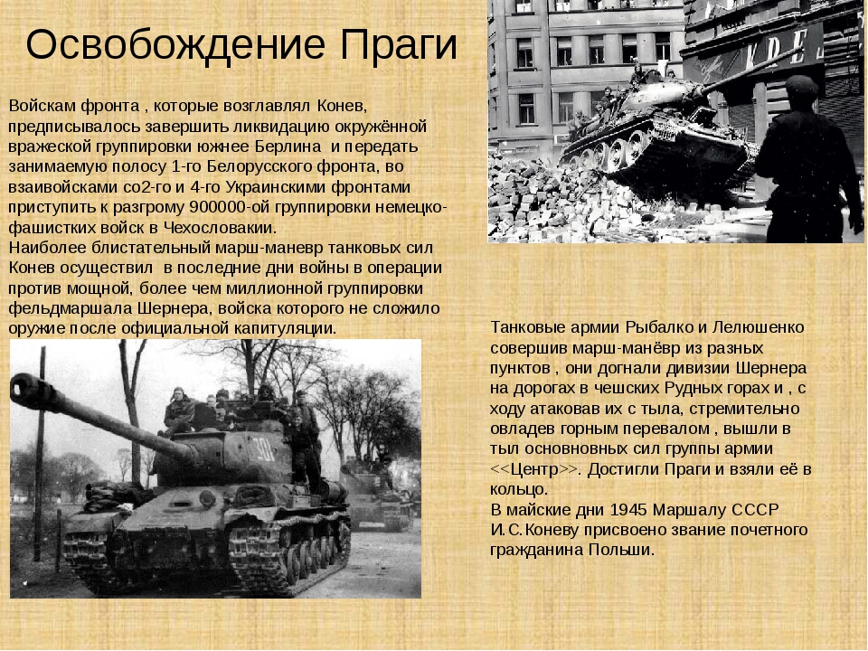 Пражская операция презентация 1945