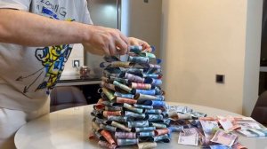 Как сделать елку из денег