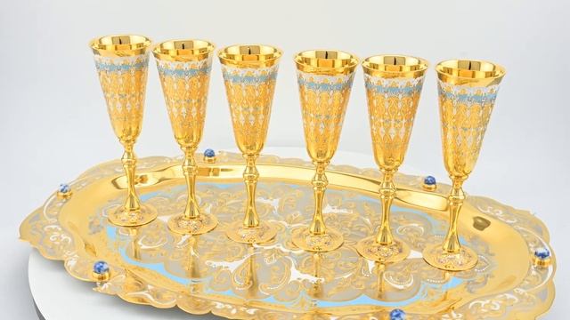 Набор винных бокалов 6 персон с гравюрой на разносе. Арт: 3330432 смотреть онлайн