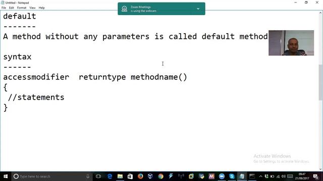 21.Core Java Classes and Objects-Adding Methods to class by Manohar Papasani