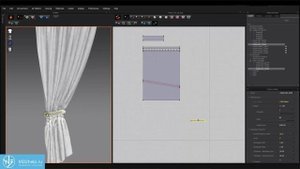 Создание шторы с подхватом в Marvelous Designer 3. (2014)