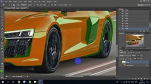 Как в Photoshop CS6 сменить цвет автомобиля