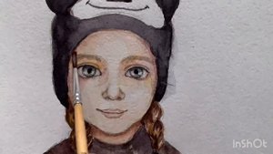 Как нарисовать девочку акварелью