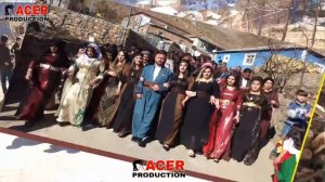 Курдские женщины и девушки начинают свадьбу с песен (Курдская деревенская свадьба)