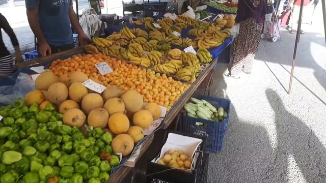 Аланья. Сколько стоят фрукты на рынке в июне. Жизнь в Турции