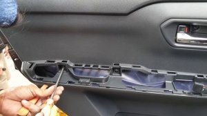 Toyota Raize rear door card removal guide ACA