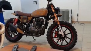 Скремблер из Stels Flame 200