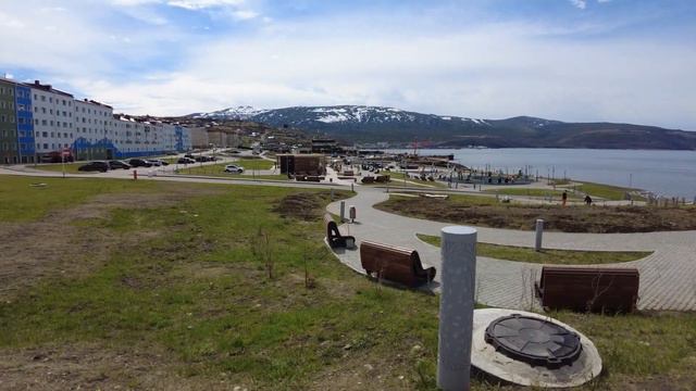 Магадан.( Парк Маяк, Городской парк, Гостиница Океан ) смотреть онлайн