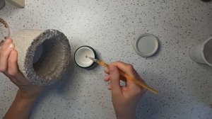 DİY: Горшок из бетона/ Подготовка грунта для суккулентов/ Concrete planter for succulents/ #3