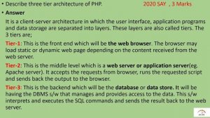 PLUS TWO COMPUTER SCIENCE|QUESTION PAPER & ANSWERS|CHAPTER 10|SERVER SIDE SCRIPTING USING  PHP