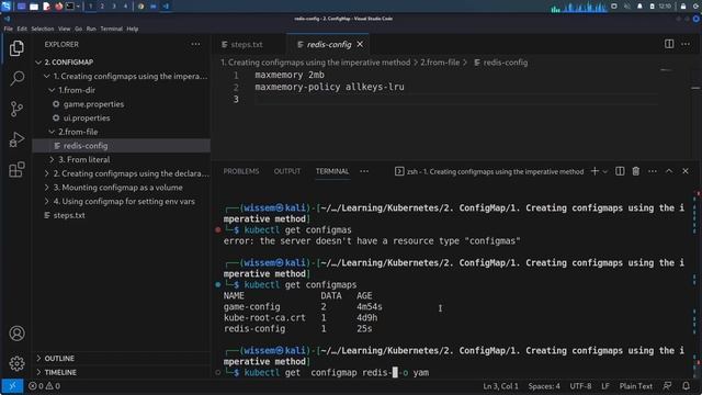 Kubernetes | Creating ConfigMaps