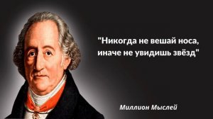 Мудрые цитаты  Иоганна Гёте