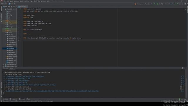 Creating Docker Image on Ruby on Rails