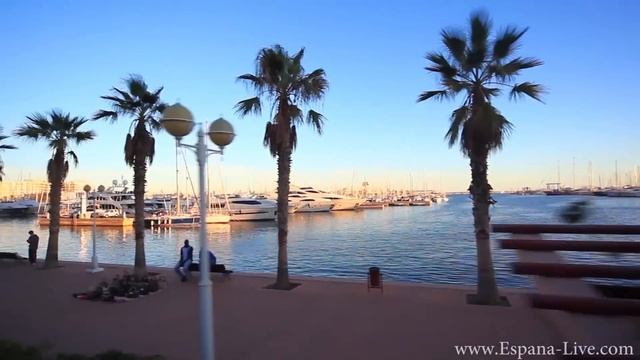 Города Испании Аликанте, Средиземное море, юг побережья Costa Blanca
