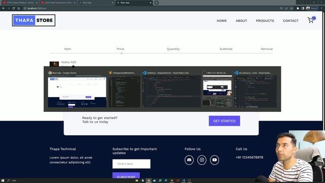 React Ecommerce Website #46: Create Add To Cart Page Dynamically ? смотреть онлайн